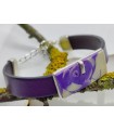 Mokume purple bracelet