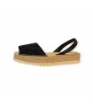 Platform Glitter Negro