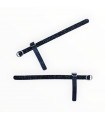 Ankle strap - black glitter